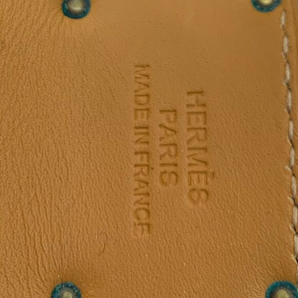 HERMÈS Black Leather & Rose Gold Hardware Bracelet - Picture 7 of 11